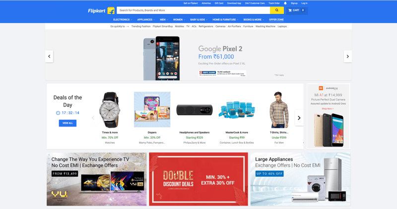 Flipkart India’s biggest online store for electronics, clothing, sporting goods